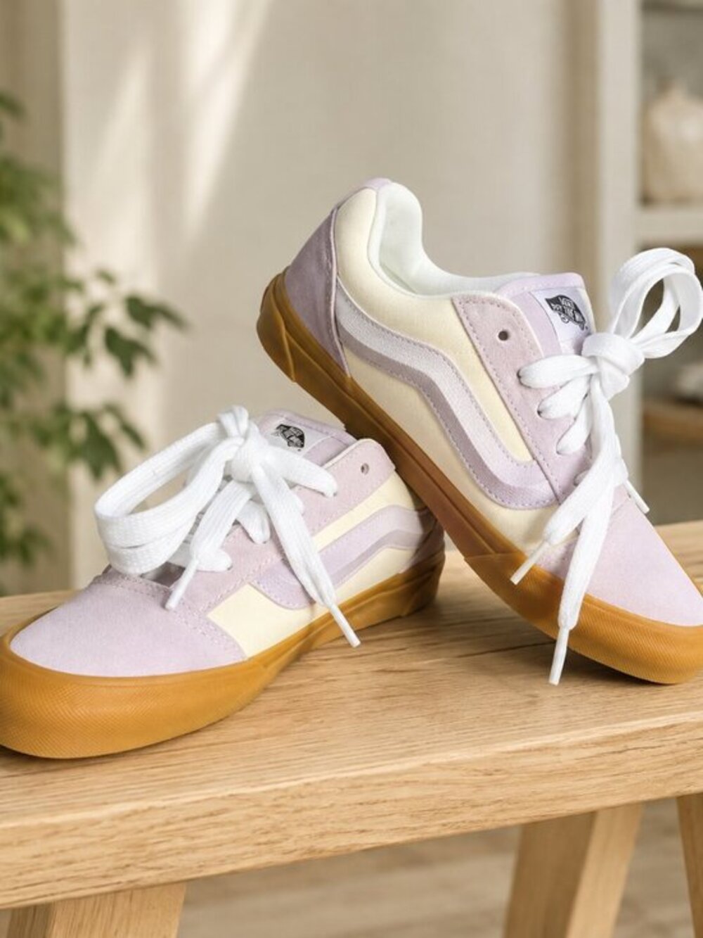 Vans Knu Skool Lavender White Sneakers Women’s 8 Youth 6.5 NWT